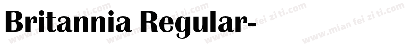 Britannia Regular字体转换